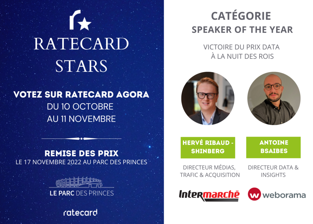 Ratecard Stars : Catégorie Speaker of the year
