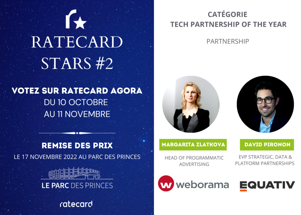 Ratecard Stars : Catégorie Tech Partnership of the year