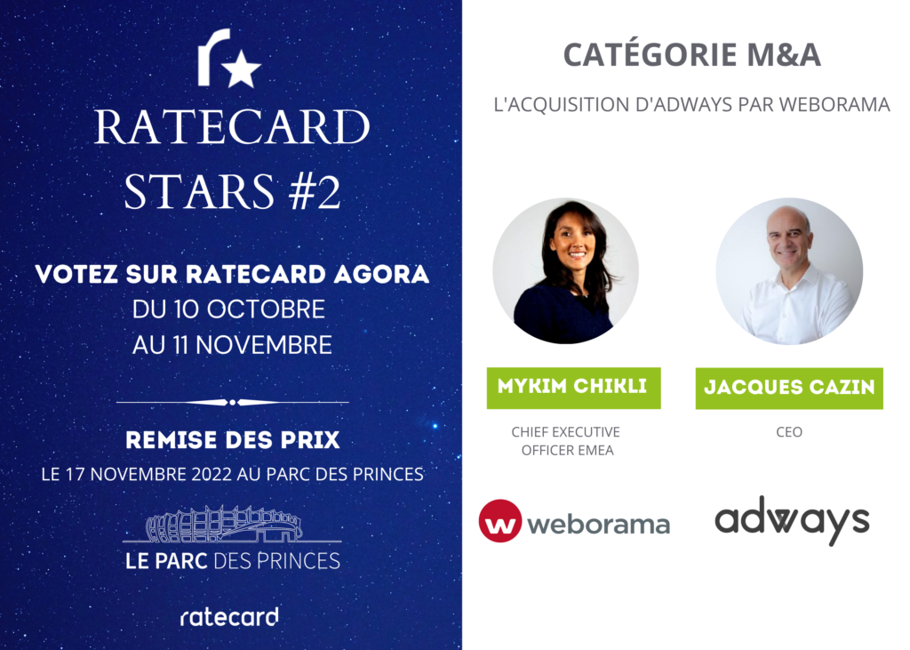 Ratecard Stars : Catégorie M&A
