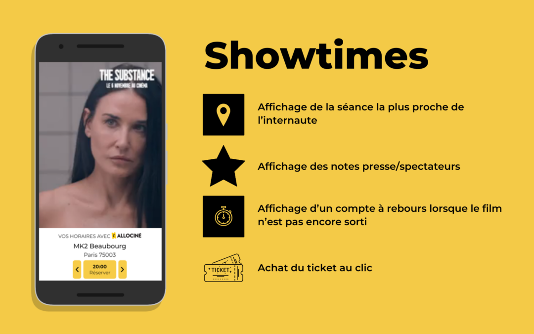 Weborama et Targett (Webedia) dévoilent Showtimes,un format publicitaire immersif et enrichi pour les cinéphiles